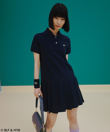 バックプリントミニ ポロドレス