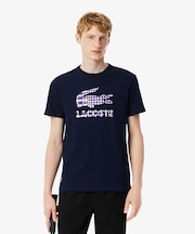 『ダニール・メドベージェフ』ラケットレイヤードグラフィックプリントTシャツ