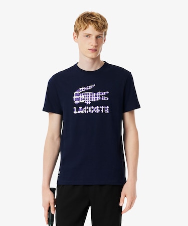 『ダニール・メドベージェフ』ラケットレイヤードグラフィックプリントTシャツ