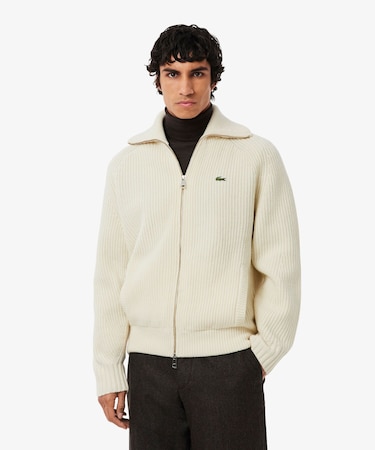 ローゲージハイネックジップセーター