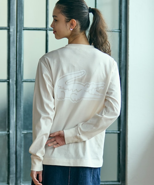 オンライン限定】LACOSTE オーバーサイズ バックプリント ロング