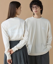 【オンライン限定】LACOSTE オーバーサイズ バックプリント ロングスリーブTシャツ
