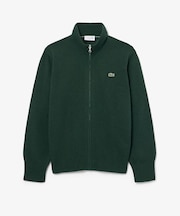 ハイネックフルジップ ウールニットセーター / ドライバーズニット