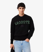 ブランドネームロゴシャギーニッティングセーター