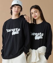 【オンライン限定】LACOSTE 鹿の子オーバーサイズプリント ロングスリーブTシャツ