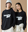 【オンライン限定】LACOSTE 鹿の子オーバーサイズプリント ロングスリーブTシャツ