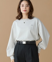 【オンライン限定】LACOSTE バルーンスリーブ サイドスリット オーバーサイズTシャツ