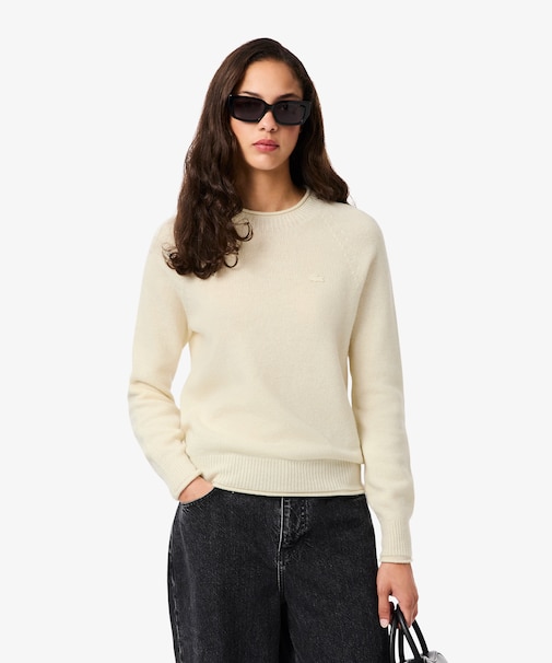 3Dニッティングシームレス ウールニットセーター