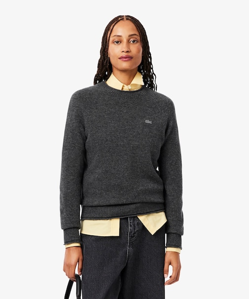 3Dニッティングシームレス ウールニットセーター