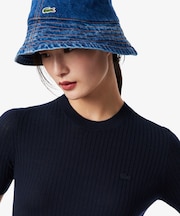 3Dニッティングショートスリーブメリノウールセーター