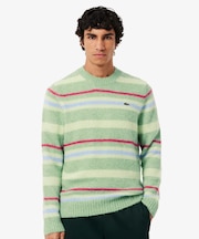 アルパカブレンドボーダーニットセーター