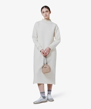 ダンボールニットドレス / ハイネックワンピース