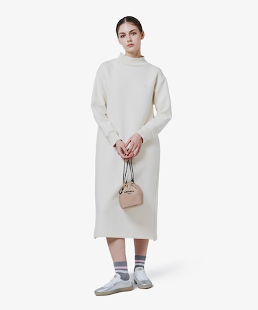 ダンボールニットドレス / ハイネックワンピース