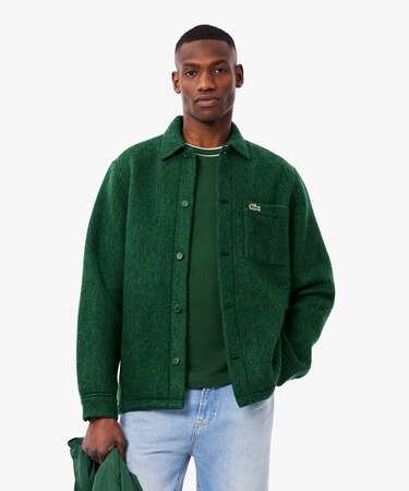 ウールブレンドフェルトオーバーサイズ アウターシャツ