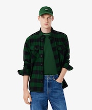 オーバーサイズドコットンプレイド フランネルチェックシャツ