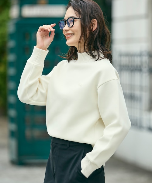 ダンボールニット ハイネックプルオーバースウェット｜ラコステ