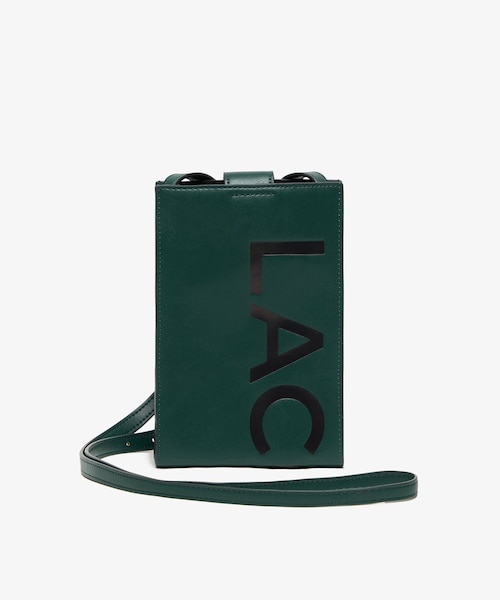 LACOSTE グレー ショルダーバッグ バーチカルスマホバッグ バーチカルスマホバッグ｜ラコステの通販｜&mall（アンドモール）三井
