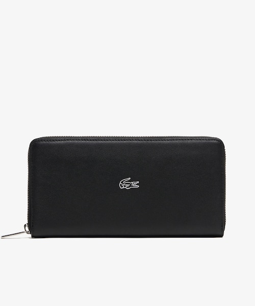 LACOSTE ラコステ　ラウンドジップレザーロングウォレット　長財布 ラウンドジップレザーロングウォレット｜ラコステの通販｜&mall