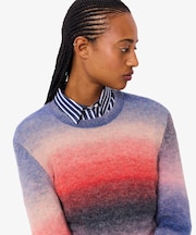 グラデーションニットセーター