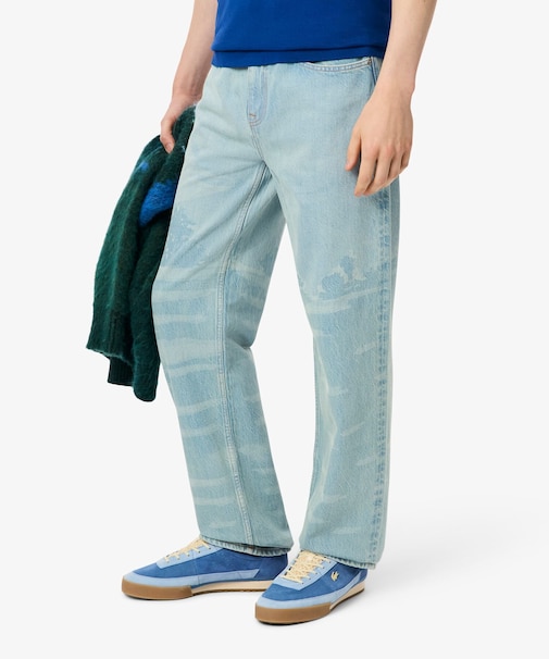 シャンタコランドスケープモチーフデニムジーンズ