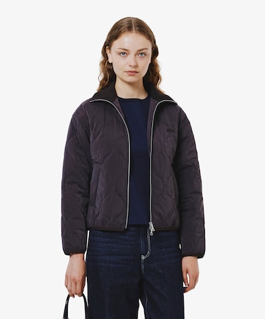 ひょうたんキルティングジップブルゾン