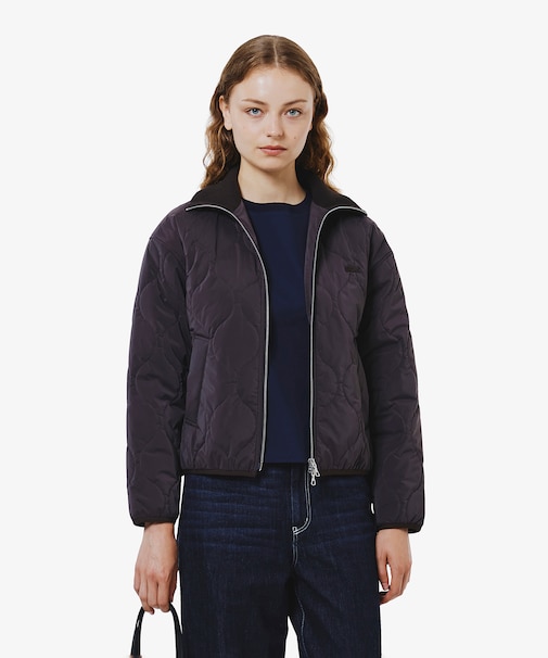 ひょうたんキルティングジップブルゾン