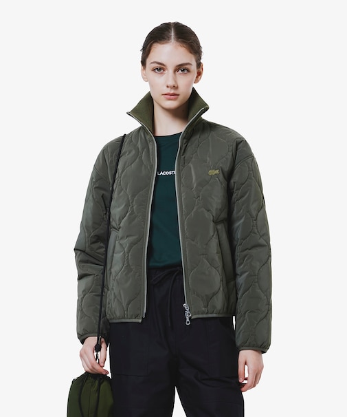 ひょうたんキルティングジップブルゾン