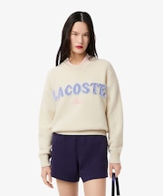 シャギータッチロゴジャカードウールセーター