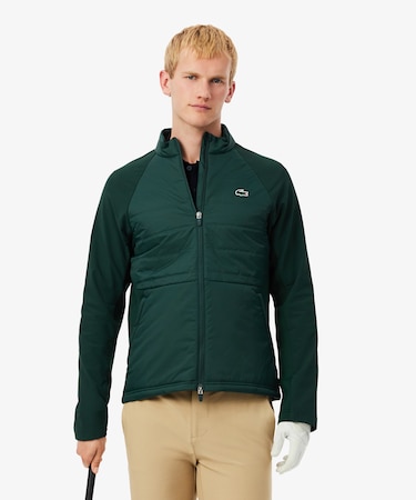 防風 ハイネックキルティングナイロンゴルフジャケット