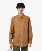 ウォッシュドヘリンボーンネルシャツ