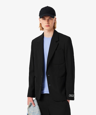 ウールブレンドツイルブレザー