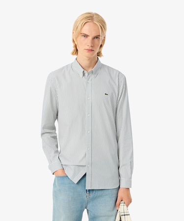 ベーシックストライプボタンダウンシャツ