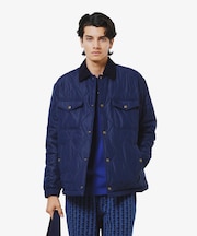 THERMORE中綿 コーデュロイカラーキルティングジャケット