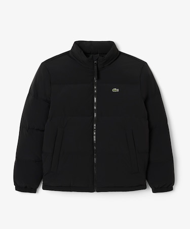 撥水 防風 テクニカルファブリック ボリュームダウンフーデッドジャケット