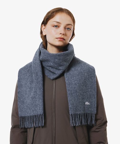 メリノウール大判マフラー