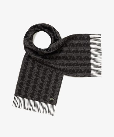 サスティナブルモノグラムジャカードマフラー