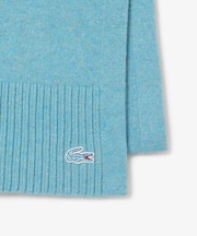 フレンチメイドシルクブレンドウールニットマフラー