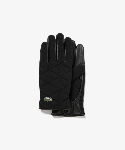 モノグラムキルティングレザーコンビグローブ