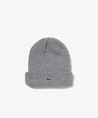 ウールリブニットキャップ