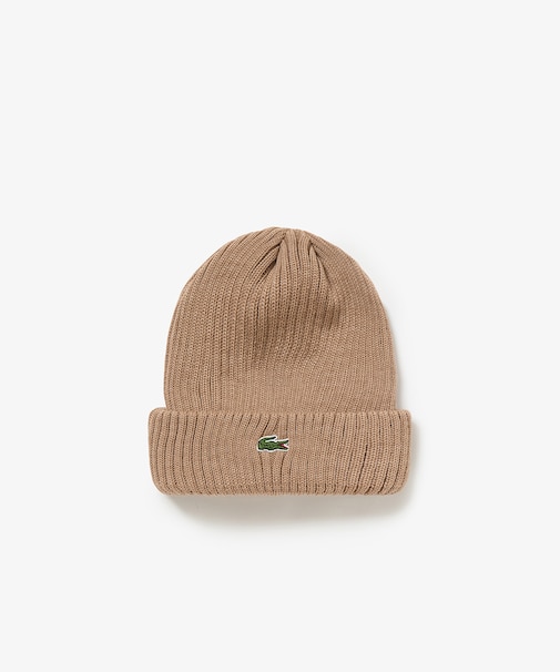 ウールリブニットキャップ