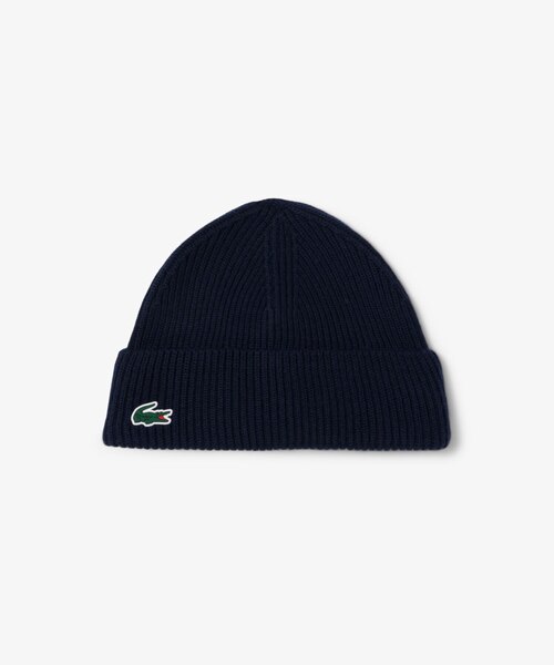 ラコステ（LACOSTE）/フリースライニングリブニットゴルフビーニー フリースライニングリブニットゴルフビーニー｜ラコステの通販｜&mall