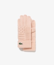 アラン柄ブレンドウールニットグローブ