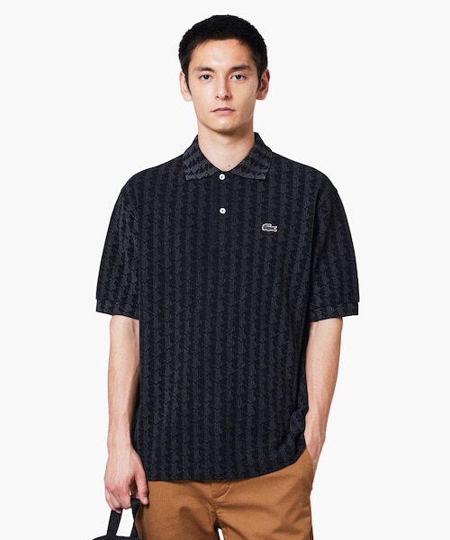 インディゴ鹿の子地ポロシャツ｜ラコステの通販｜&mall（アンドモール