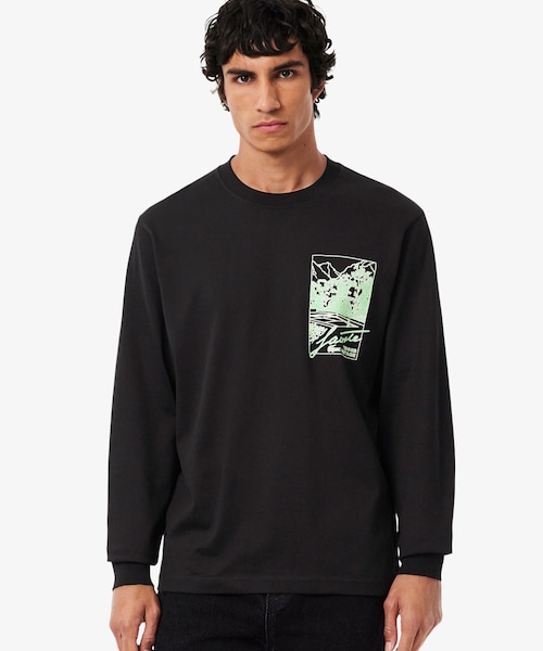 ラコステ（LACOSTE）/テニスヘリテージプリントロングスリーブTシャツ テニスヘリテージプリントロングスリーブTシャツ｜ラコステの通販