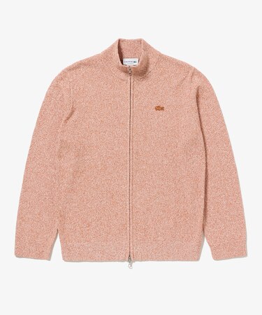 ブークレー スタンドジップニットカーディガン