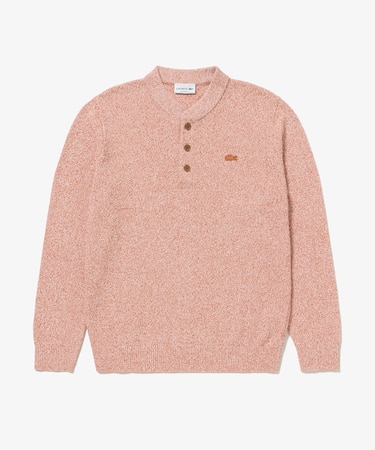 ブークレー ヘンリーネックニットセーター