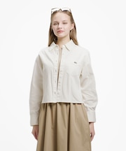 デニムクロップドシャツ