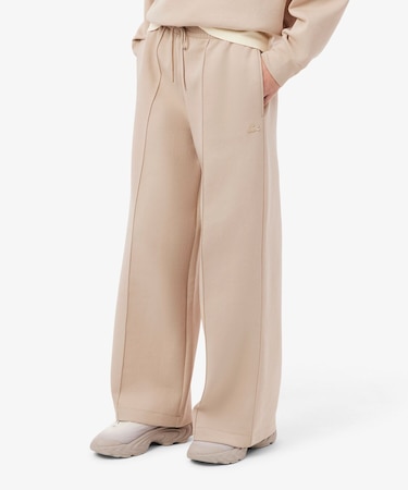 ワイドレッグ スムーススウェットトラックパンツ / プリーツワイドパンツ