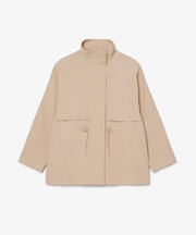 撥水 防風 ワッシャー加工 オーバーサイズ ワイドスリーブ スタンドジャケット