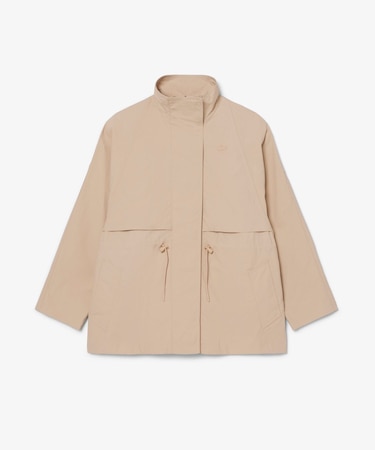 撥水 防風 ワッシャー加工 オーバーサイズ ワイドスリーブ スタンドジャケット